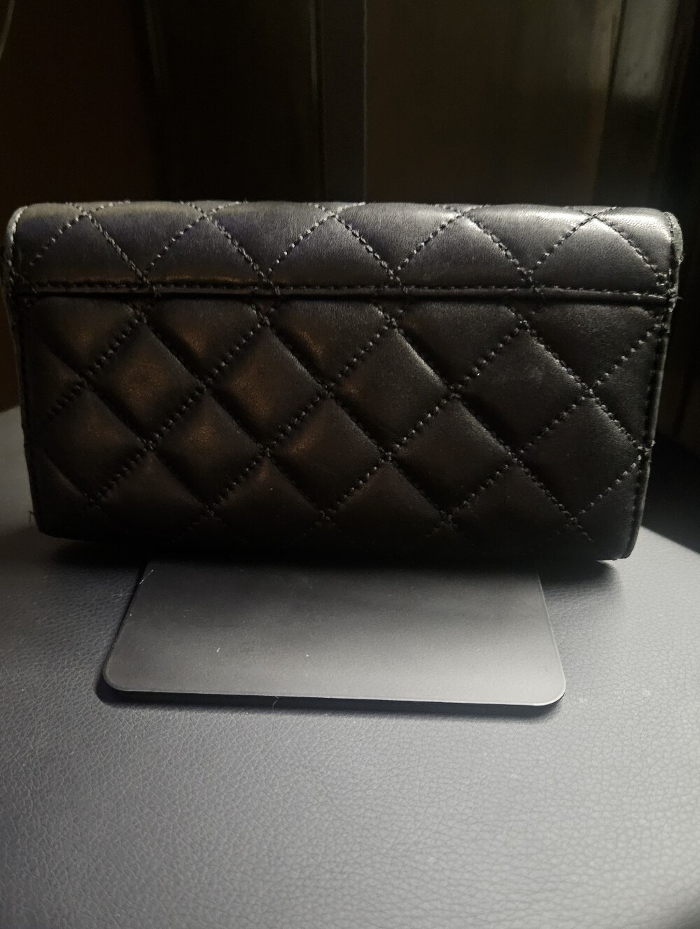 💥Sale💥Michael Kors Black Quilted Astrid Carryall Leather Clutch - Picture 2 of 6